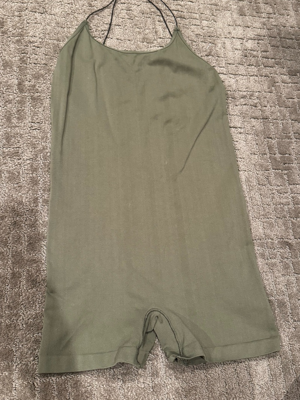 Sleeveless Olive Green Romper